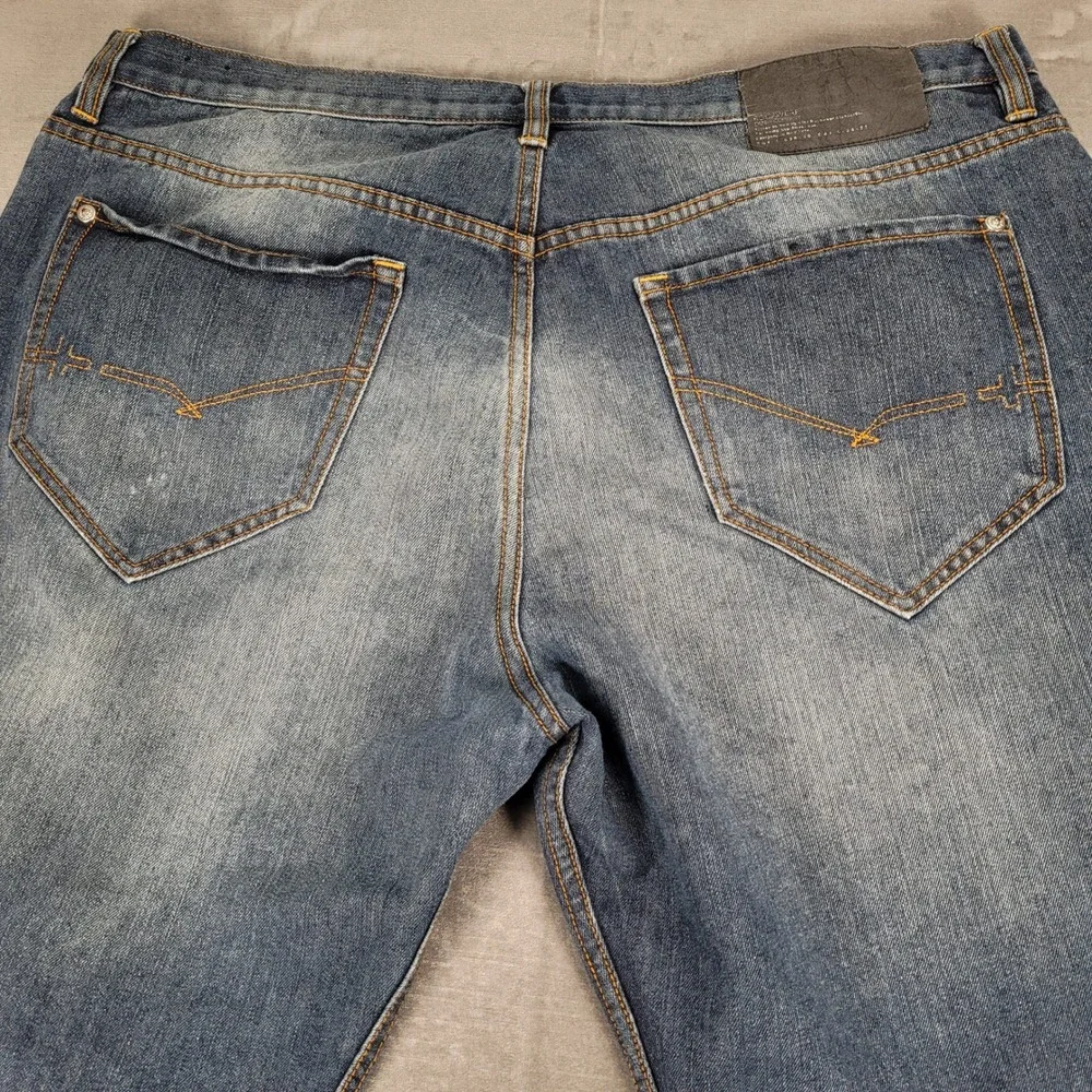 Rocawear Y2K Baggy Denim Jeans‎ Relaxed Fit Blue Wash Mens Size 42x32